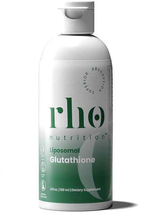 Rho Nutrition Liposomal Glutathione - Ultra High Absorption Liquid Glutathione Supplement - Supports Natural Detoxification, Immune System, Skin Health, Mental Clarity & Overall Well-Being